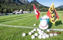 polo balls on Gstaad polo field 