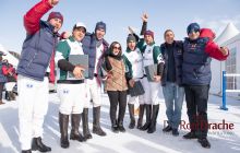 Team Azerbaijan Land of Fire, Snow Polo World Cup St. Moritz, Elcin Jamalli, Pato Bolanteiro, Agustin Kronhaus, Santiago Marambio, Ali Rzayev 