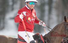 Nacho Gonzalez played for Team St. Moritz at Snow Polo and gave his very best as model for Der Rote Drache Fotografie 