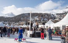 Guests at Snow Polo World Cup in St. Moritz 